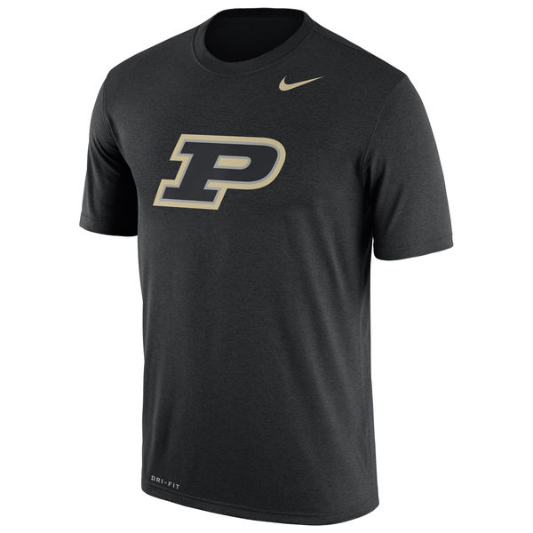 Purdue Boilermakers Nike Logo Legend Dri-Fit Performance T-Shirt Black - Click Image to Close