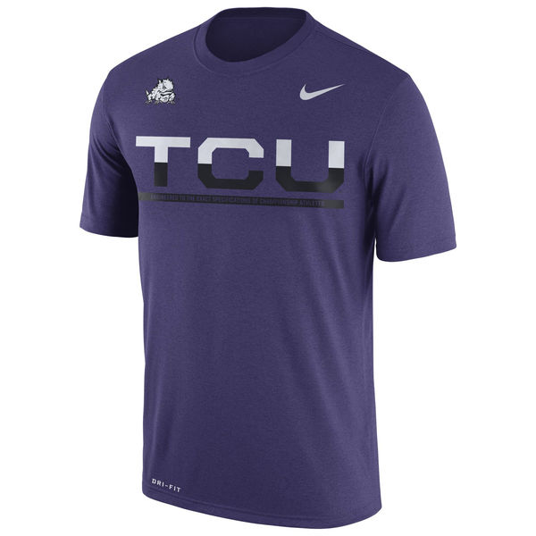 TCU Horned Frogs Nike 2016 Staff Sideline Dri-Fit Legend T-Shirt Purple