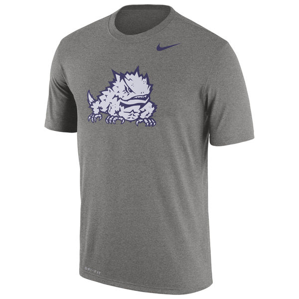 TCU Horned Frogs Nike Logo Legend Dri-Fit Performance T-Shirt Dark Gray