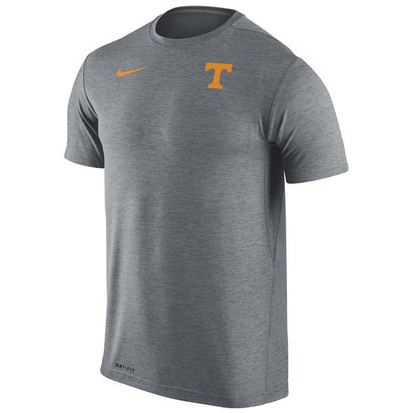 Tennessee Volunteers Nike Stadium Dri-Fit Touch T-Shirt Heather Gray - Click Image to Close