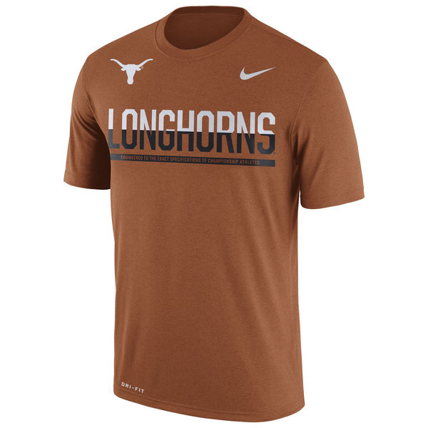 Texas Longhorns Nike 2016 Staff Sideline Dri-Fit Legend T-Shirt Tex Orange