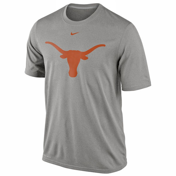 Texas Longhorns Nike Logo Legend Dri-Fit Performance T-Shirt Gray2