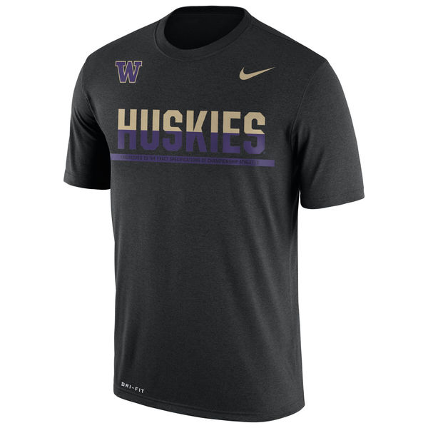 Washington Huskies Nike 2016 Staff Sideline Dri-Fit Legend T-Shirt Black