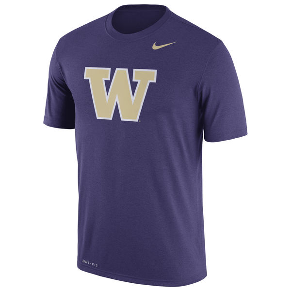 Washington Huskies Nike Logo Legend Dri-Fit Performance T-Shirt Purple