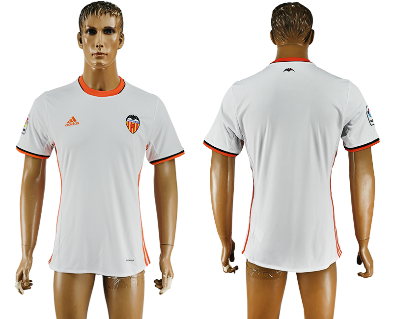 2016-17 Valencia CF Home Thailand Soccer Jersey