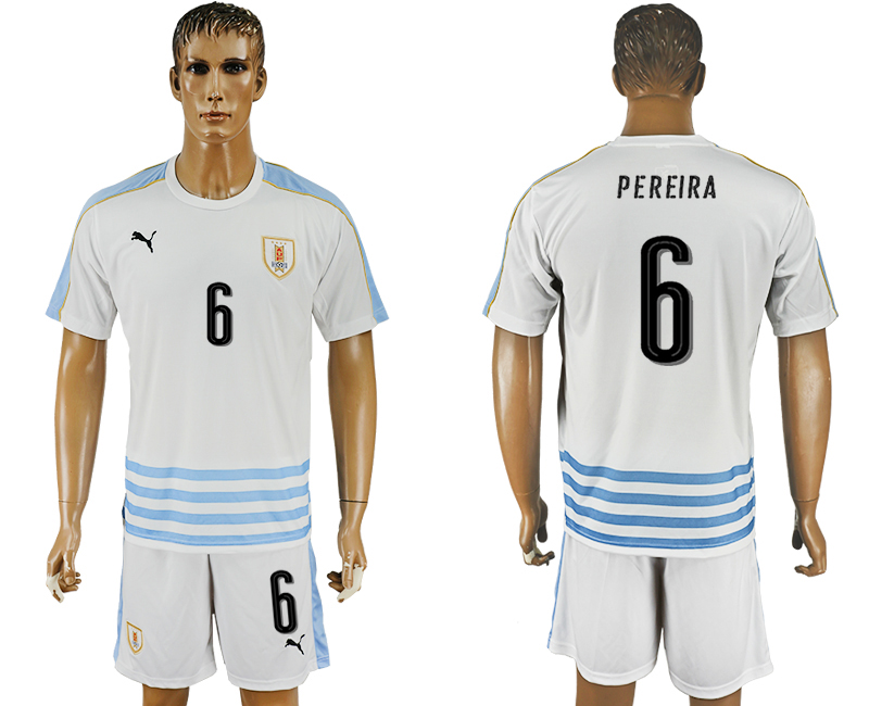 2016-17 Uruguay 6 PEREIRA Away Soccer Jersey