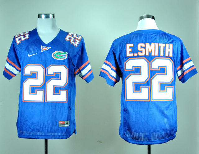Florida Gators 22 Emmitt Smith Blue College Jersey