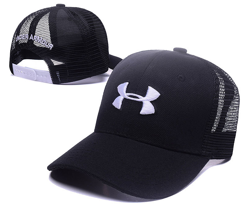 Under Armour Fresh Logo Black Sports Adjustable Hat LH