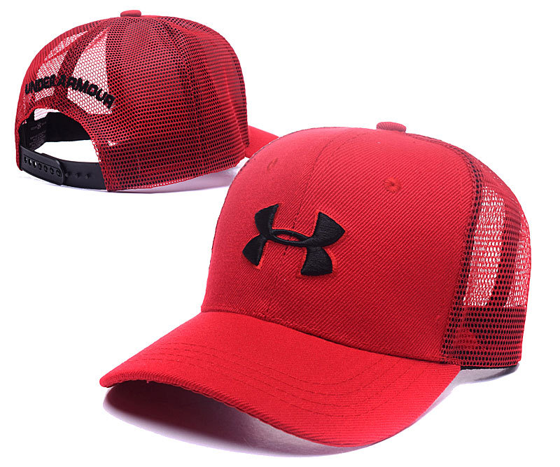 Under Armour Fresh Logo Red Sports Adjustable Hat LH