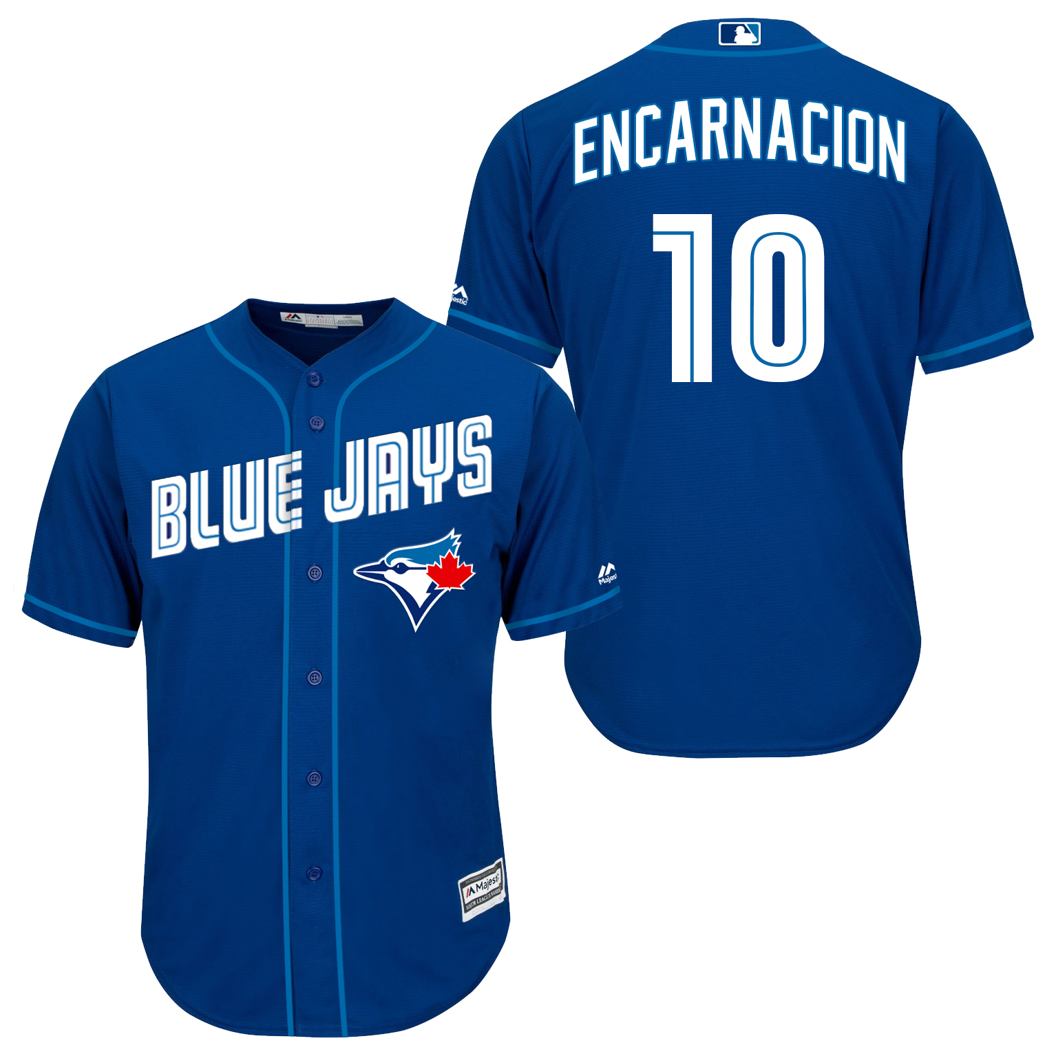 Blue Jays 10 Edwin Encarnacion Royal Blue New Cool Base Jersey