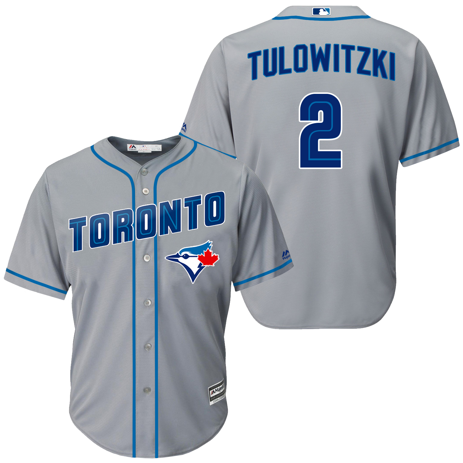 Blue Jays 2 Troy Tulowitzki Grey New Cool Base Jersey
