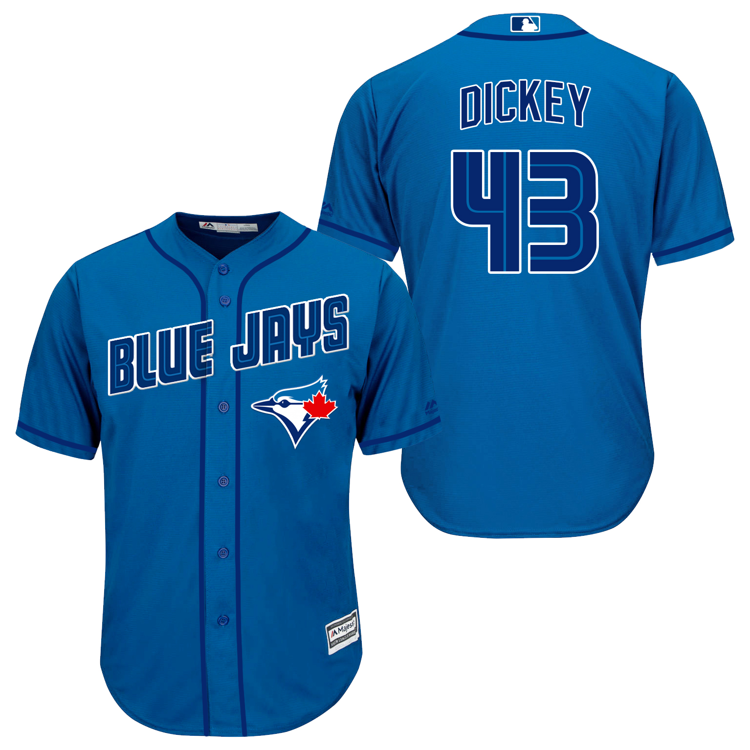 Blue Jays 43 R.A. Dickey Light Blue New Cool Base Jersey
