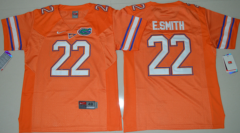 Florida Gators 22 Emmitt Smith Orange College Jersey