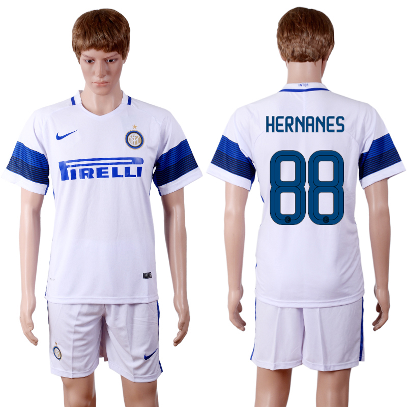 2016-17 Inter Milan 88 HERNANES Home Soccer Jersey