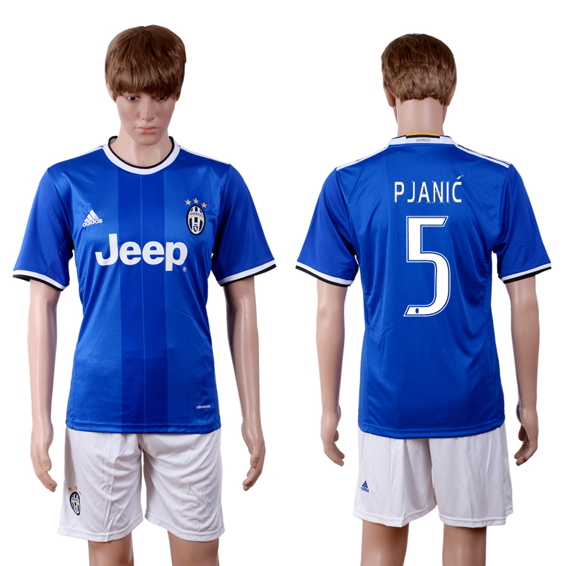 2016-17 Juventus 5 PJANIC Away Soccer Jersey