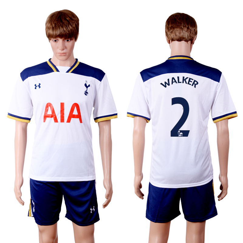 2016-17 Tottenham Hotspur 2 WALKER Home Soccer Jersey