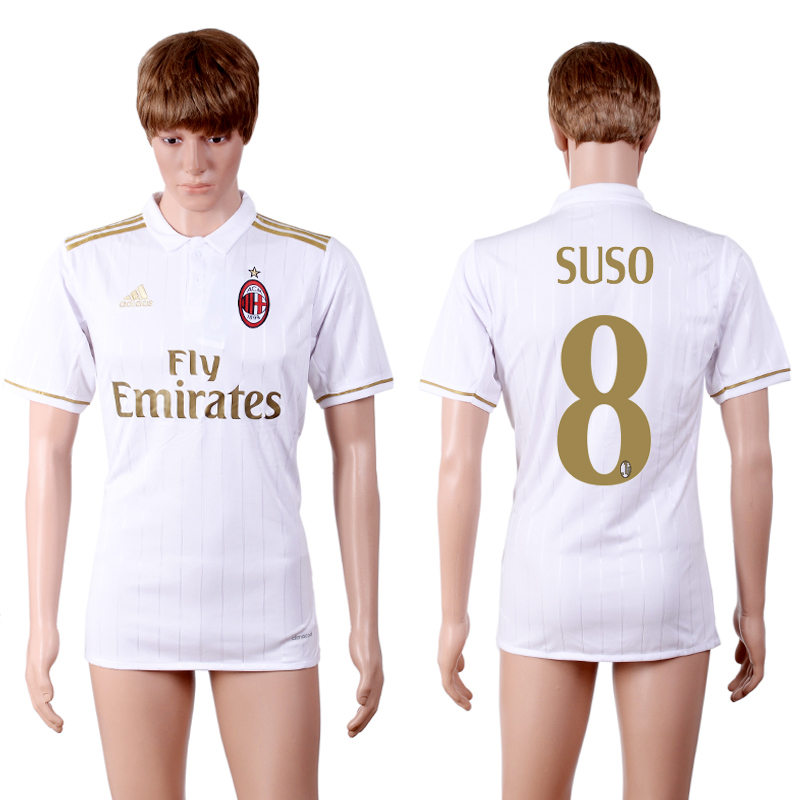 2016-17 AC Milan 8 SUSO Away Thailand Soccer Jersey