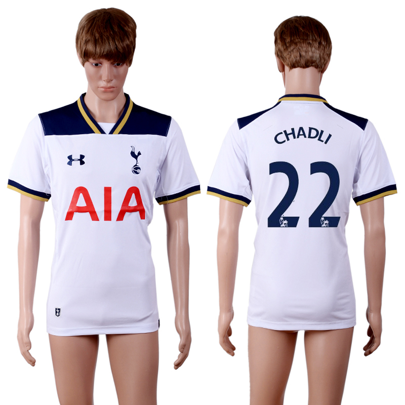 2016-17 Tottenham Hotspur 22 CHADLI Home Thailand Soccer Jersey