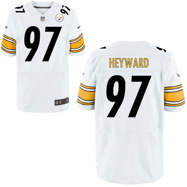 Nike Steelers 97 Cameron Heyward White Elite Jersey