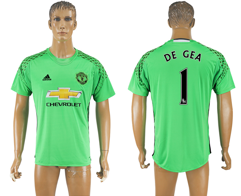 2016-17 Manchester United 1 DE GEA Goalkeeper Thailand Soccer Jersey