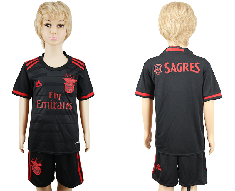 2016-17 Benfica Away Youth Soccer Jersey