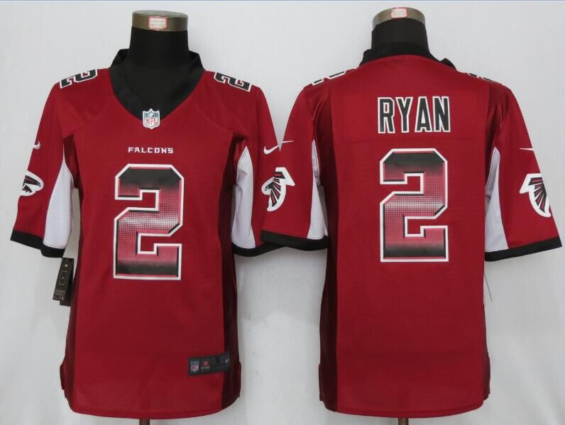 Nike Falcons 2 Matt Ryan Red Pro Line Fashion Strobe Limited Jersey