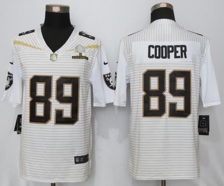 Nike Raiders 89 Amari Cooper White 2016 Pro Bowl Elite Jersey