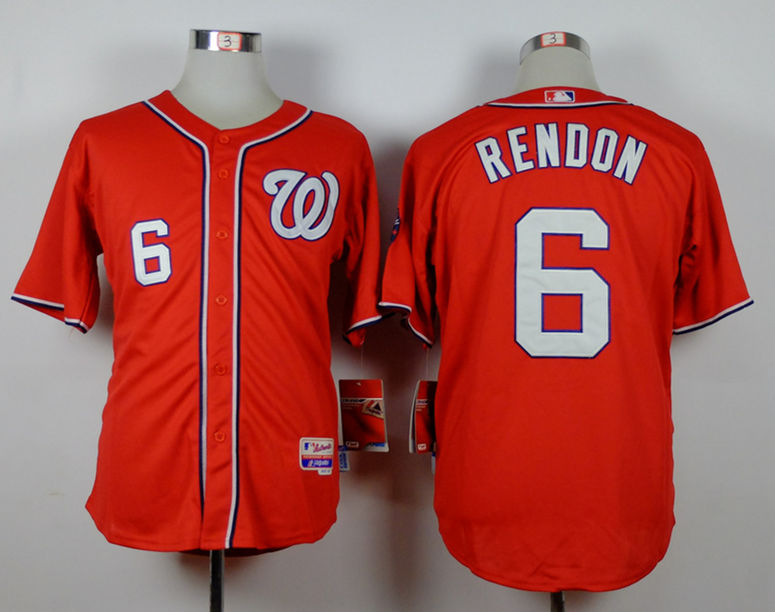 Nationals 6 Anthony Rendon Red Cool Base Jersey