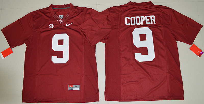 Alabama Crimson Tide 9 Amari Cooper Red College Football Jersey
