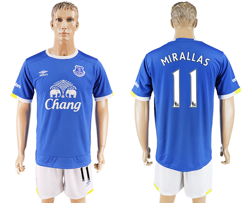 2016-17 Everton FC 11 MIRALLAS Home Soccer Jersey