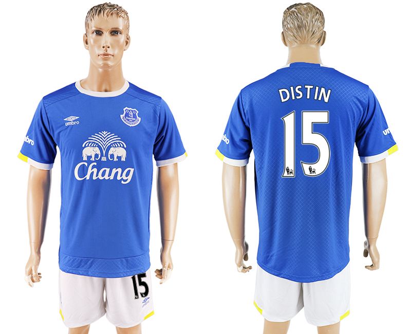2016-17 Everton FC 15 DISTIN Home Soccer Jersey