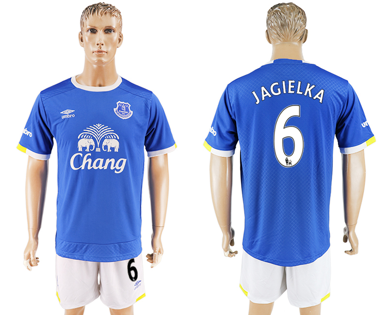 2016-17 Everton FC 6 JAGIELKA Home Soccer Jersey