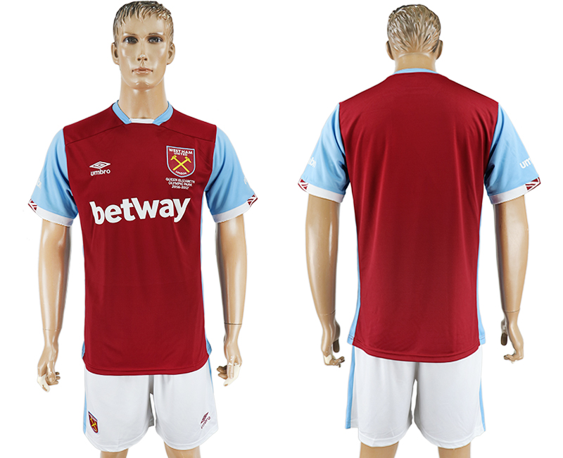 2016-17 West Ham United Home Soccer Jersey