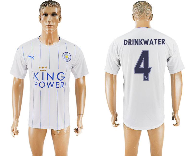 2016-17 Leicester City 4 DRINKWATER Third Away Thailand Soccer Jersey