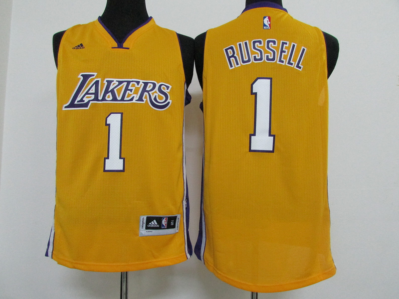 Lakers 1 D'Angelo Russell Gold Swingman Jersey