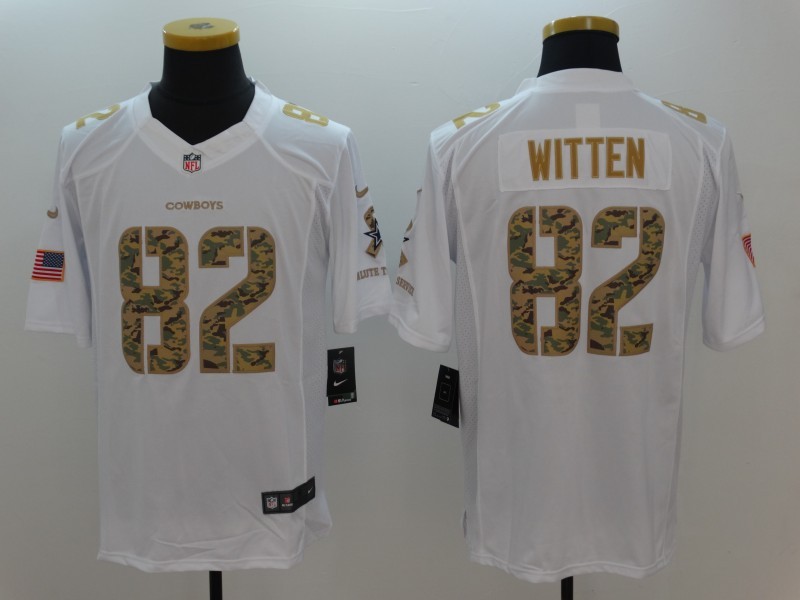 Nike Cowboys 82 Jason Witten White Salute To Service Limited Jersey Nike Cowboys 82 Jason Witten White Salute To Service Limited Jersey