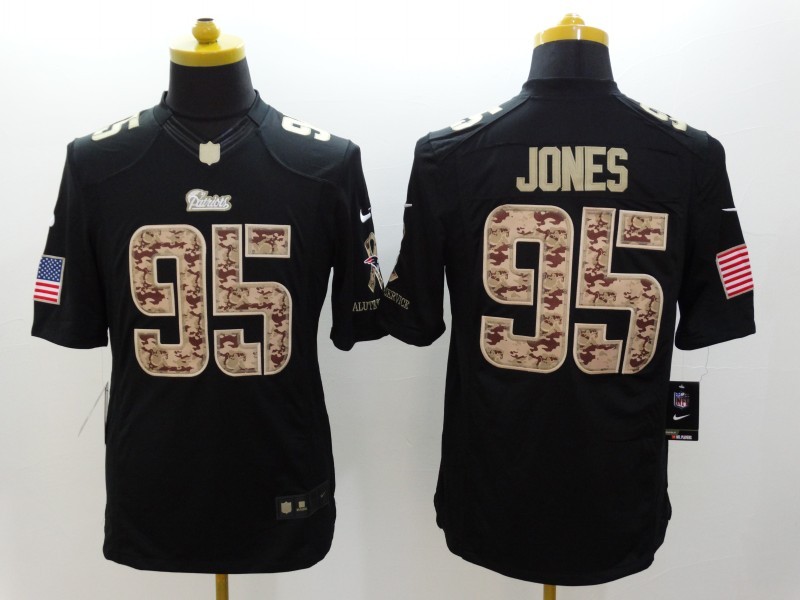 Nike Patriots 95 Chandler Jones Black Salute To Service Limited Jersey