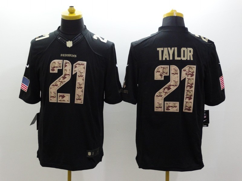 Nike Redskins 21 Sean Taylor Black Salute To Service Limited Jersey