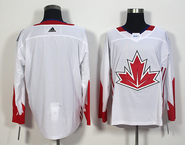 Canada Blank White World Cup of Hockey 2016 Premier Player Jersey