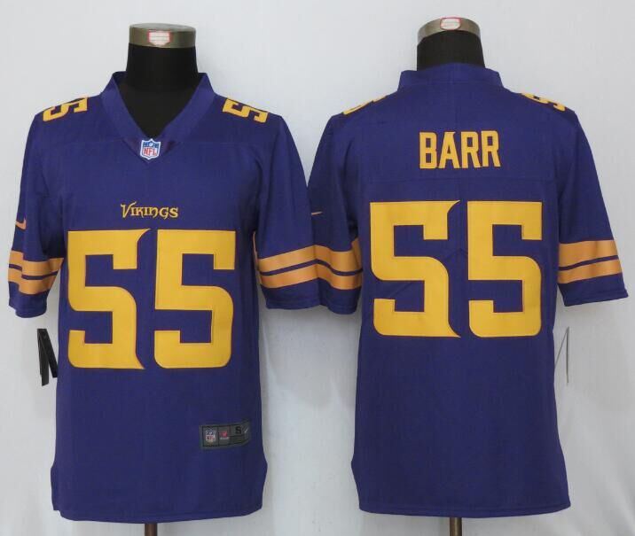 Nike Vikings 55 Anthony Barr Purple Youth Color Rush Limited Jersey - Click Image to Close