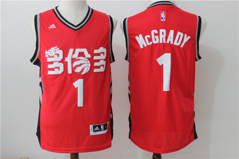 Raptors 1 Tracy McGrady Red 2016-17 Chinese New Year Swingman Jersey