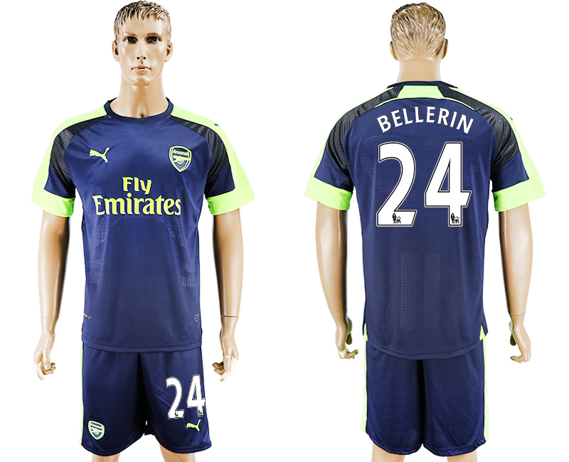 2016-17 Arsenal 24 BELLERIN Third Away Soccer Jersey