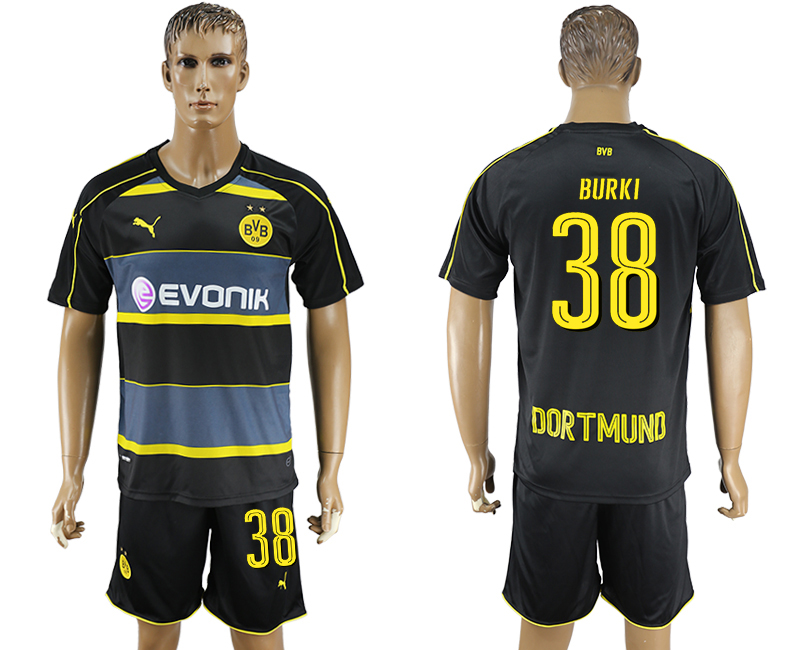 2016-17 Dortmund 38 BURKI Away Soccer Jersey