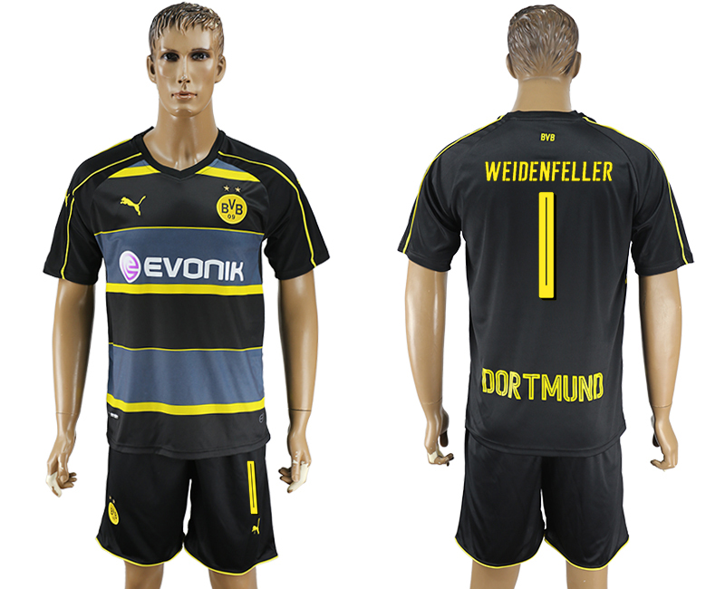 2016-17 Dortmund 1 WEIDENFELLER Away Soccer Jersey