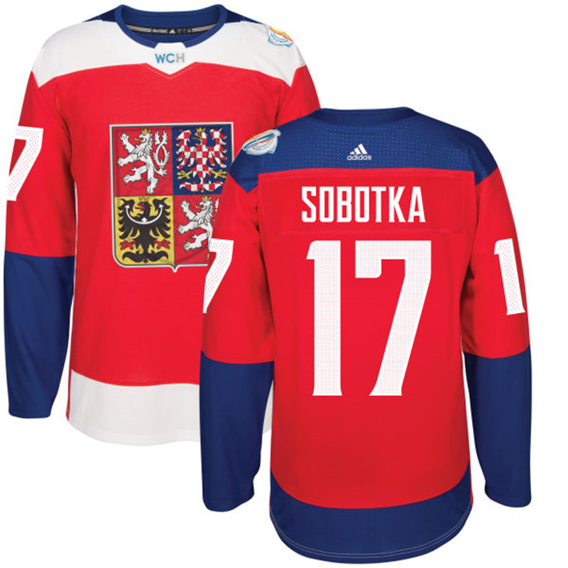 Czech Republic 17 Vladimir Red 2016 World Cup Of Hockey Premier Player Jersey