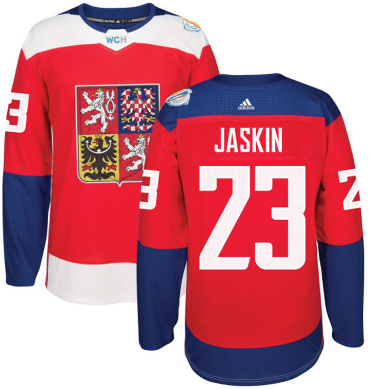 Czech Republic 23 Dmitrij Jaskin Red 2016 World Cup Of Hockey Premier Player Jersey