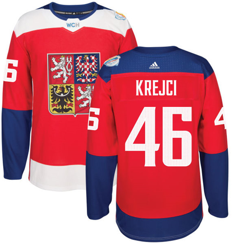 Czech Republic 46 David Krejci Red 2016 World Cup Of Hockey Premier Player Jersey