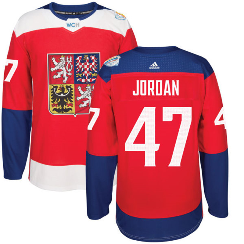 Czech Republic 47 Michal Jordan Red 2016 World Cup Of Hockey Premier Player Jersey