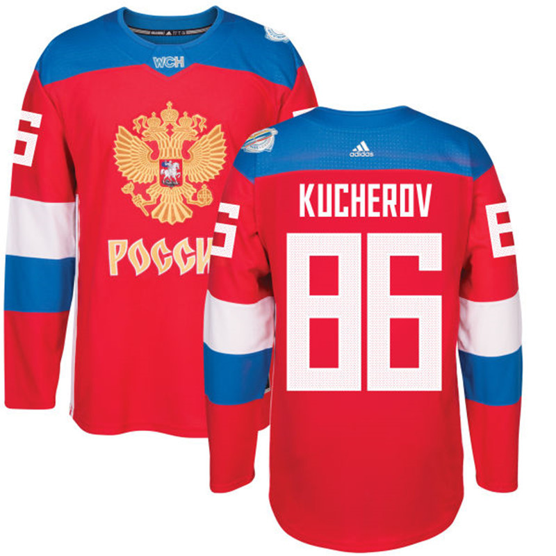 Russia 86 Nikita Kucherov Red 2016 World Cup Of Hockey Premier Player Jersey