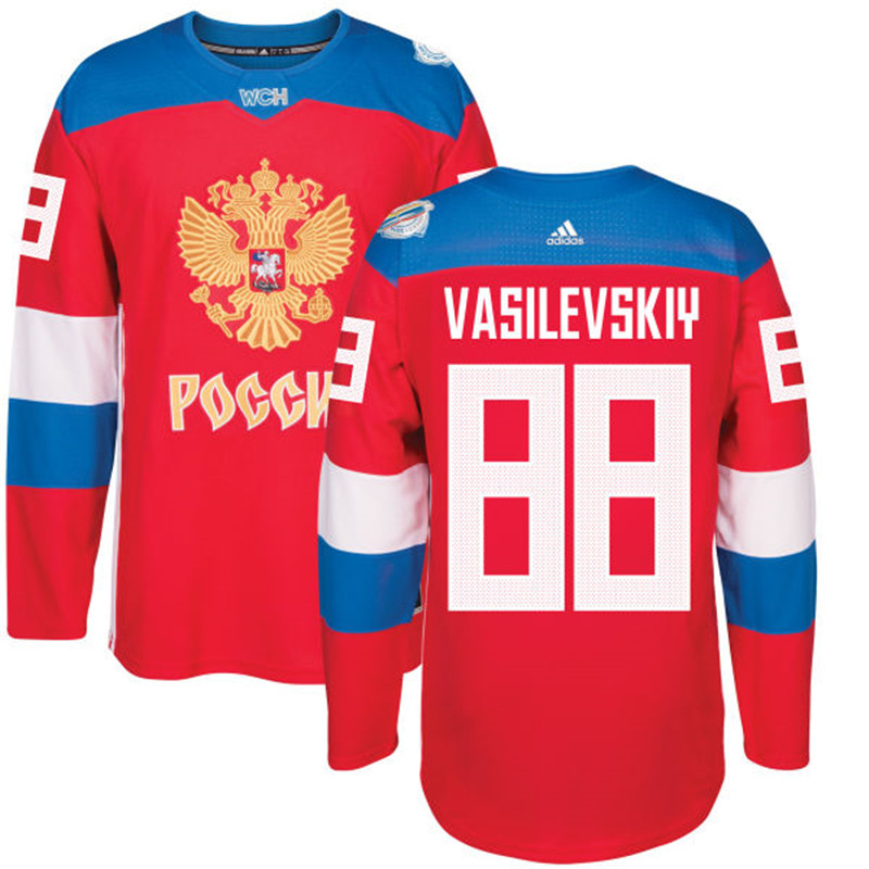 Russia 88 Andrei Red 2016 World Cup Of Hockey Premier Player Jersey